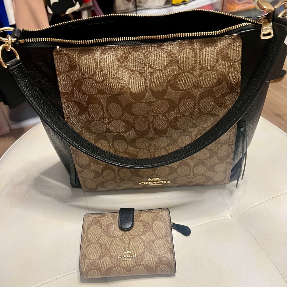 Coach Brown and Black Women's Bag
